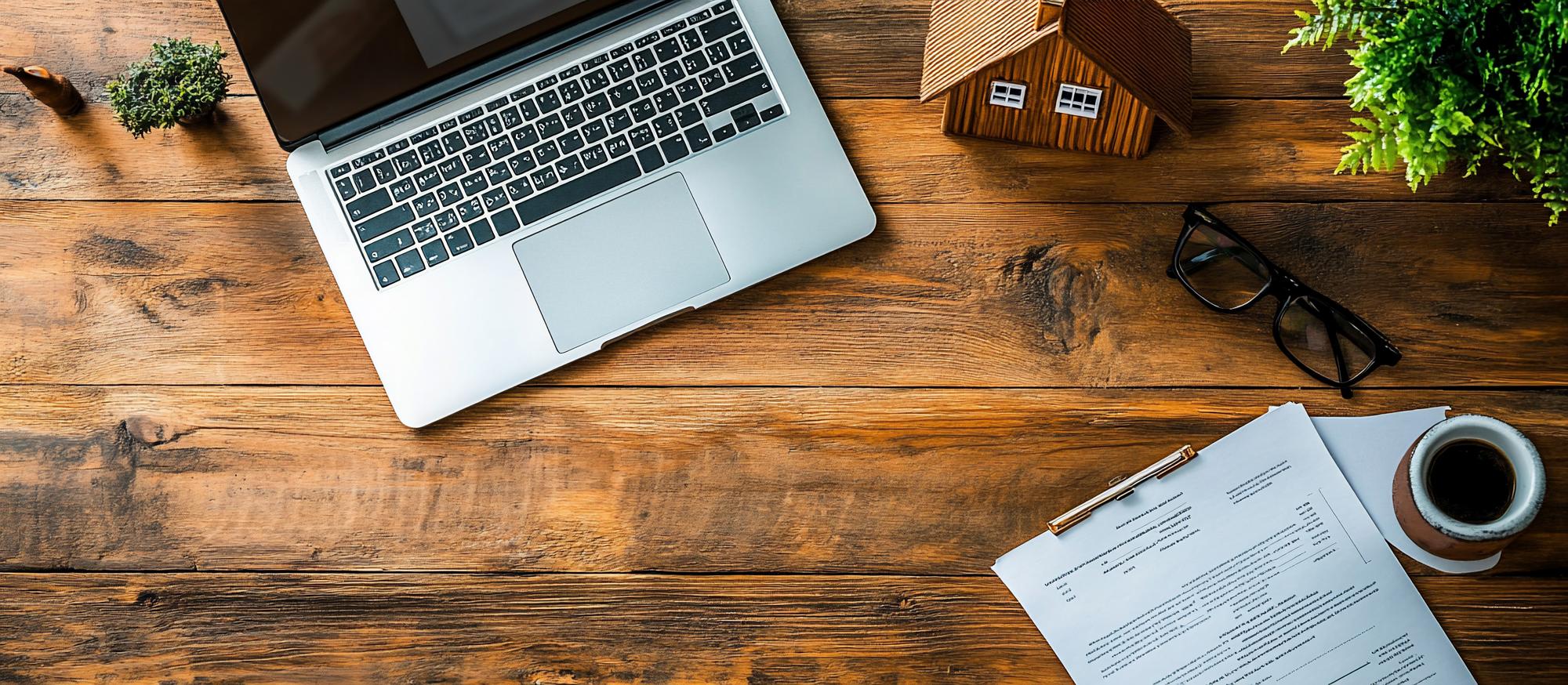 birou agentie imobiliare cu dosare si planuri